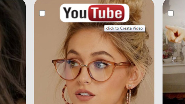 Click any YouTube ICON to create Video